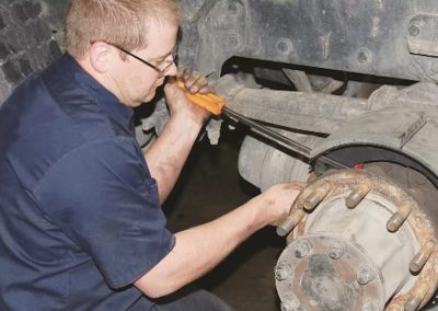 this image shows on-site truck repair in Elk Grove, CA