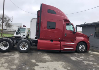 this image shows semi truck repair in Elk Grove, CA